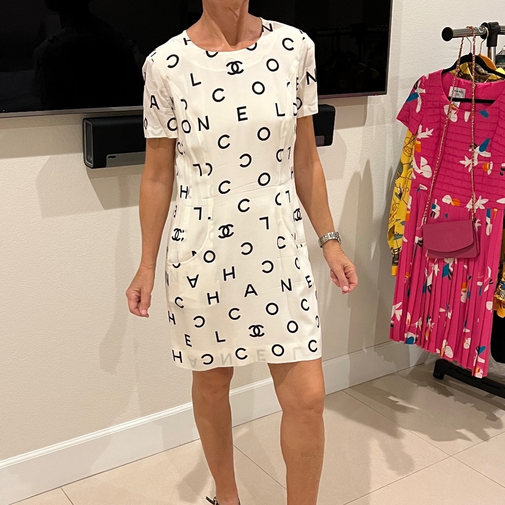 Chanel 1997 CC Logo Dress with Jacket